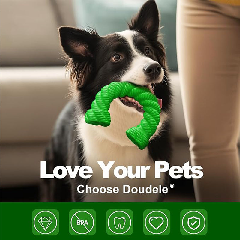 Natural Rubber Horseshoe-Shaped Chew Toys,Dog Toys For Aggressive Chewers, Dog Toys For Medium Large Dogs, Toys For Traning