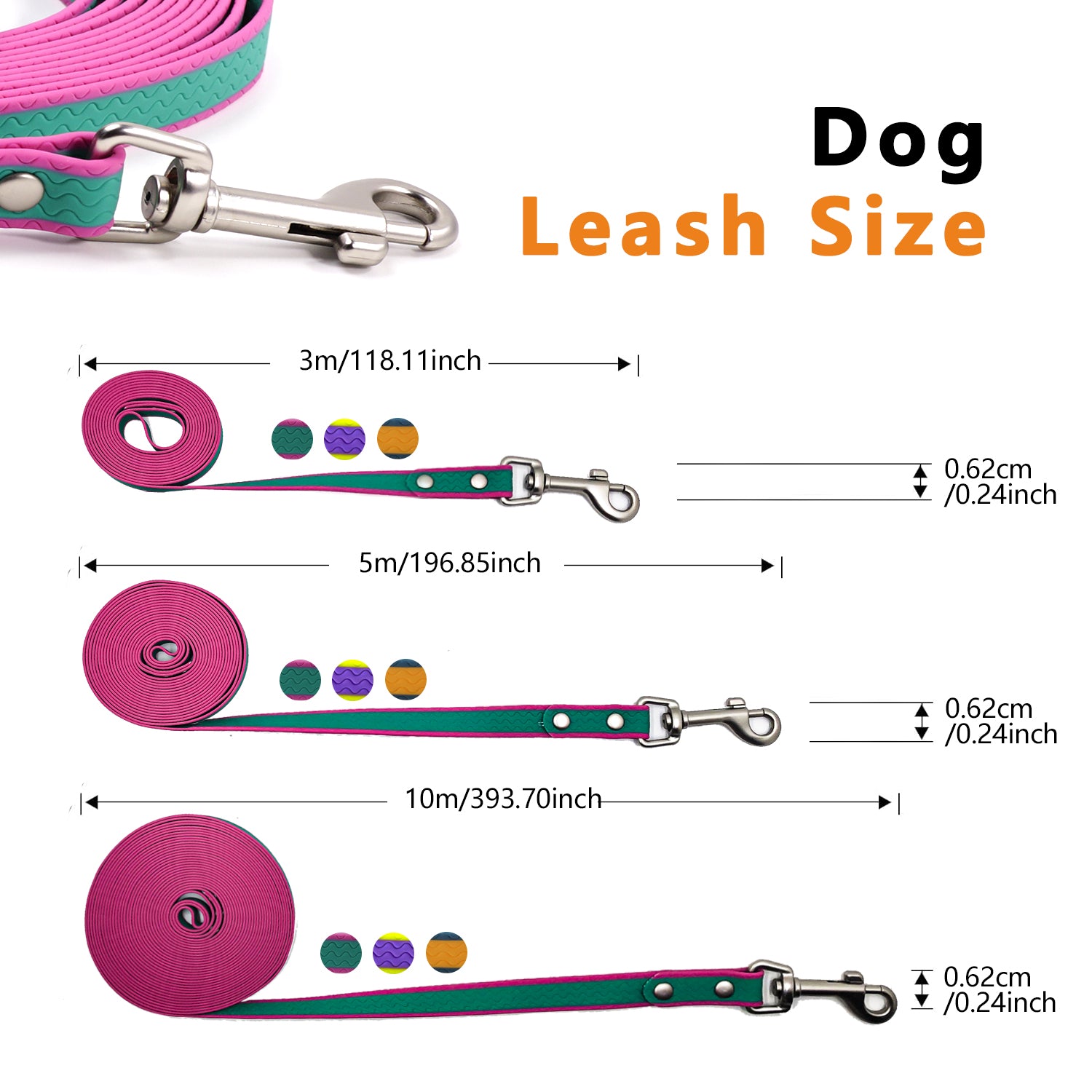 New Style PVC Coated Two-color Waterproof Training Rope